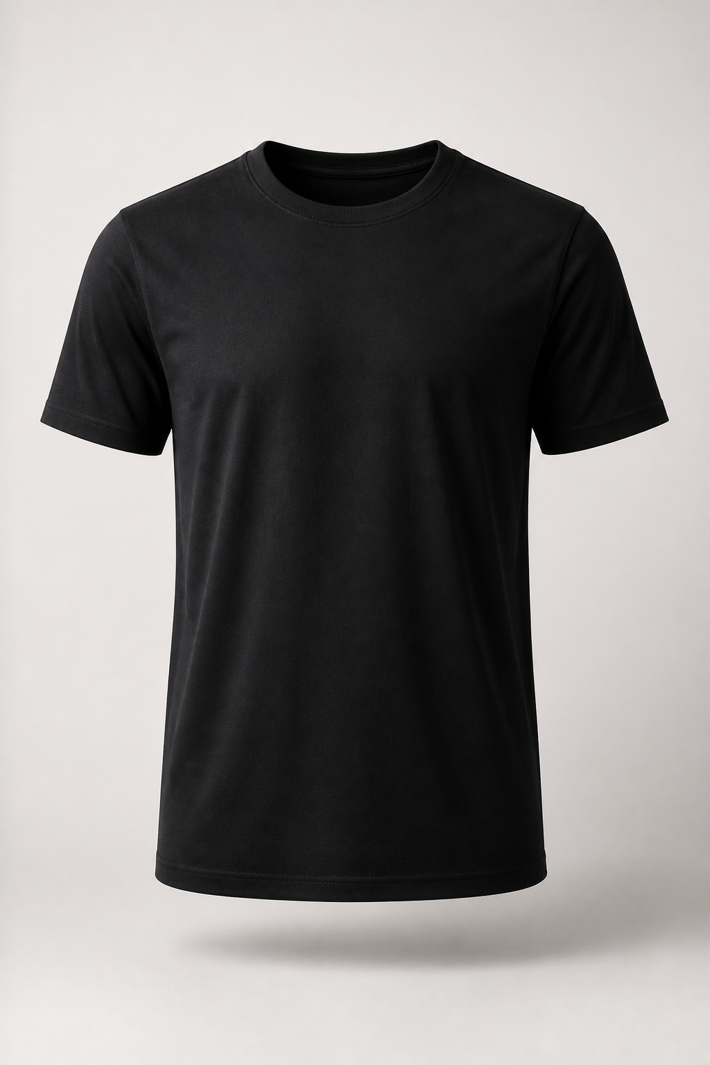 Classic Black Crew Neck T Shirt
